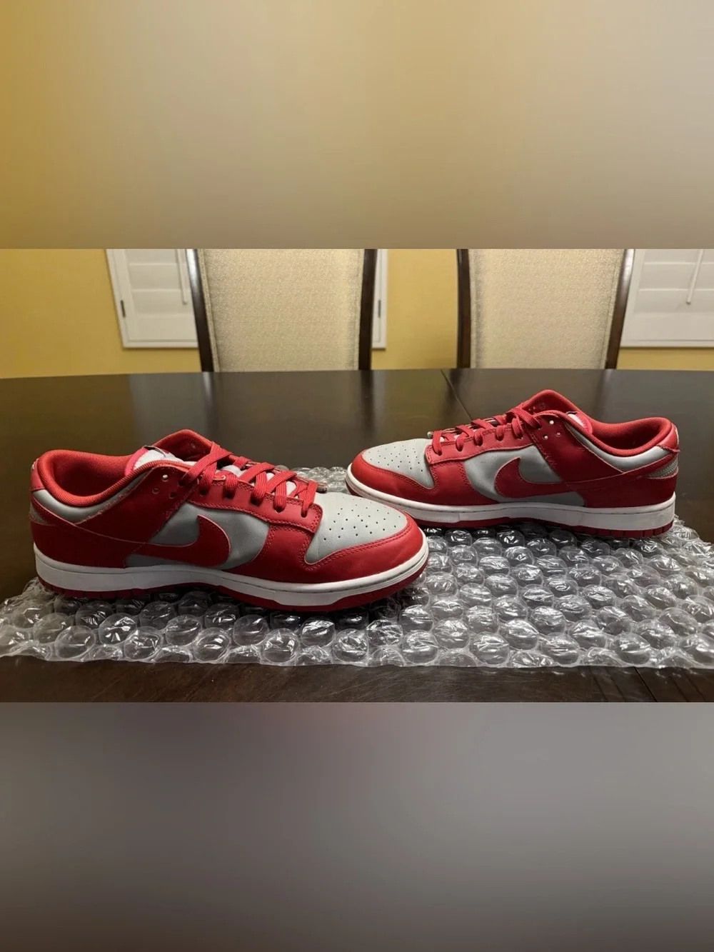 Nike Dunk Low UNLV University Red Gray Sneaker Shoes Size US 12